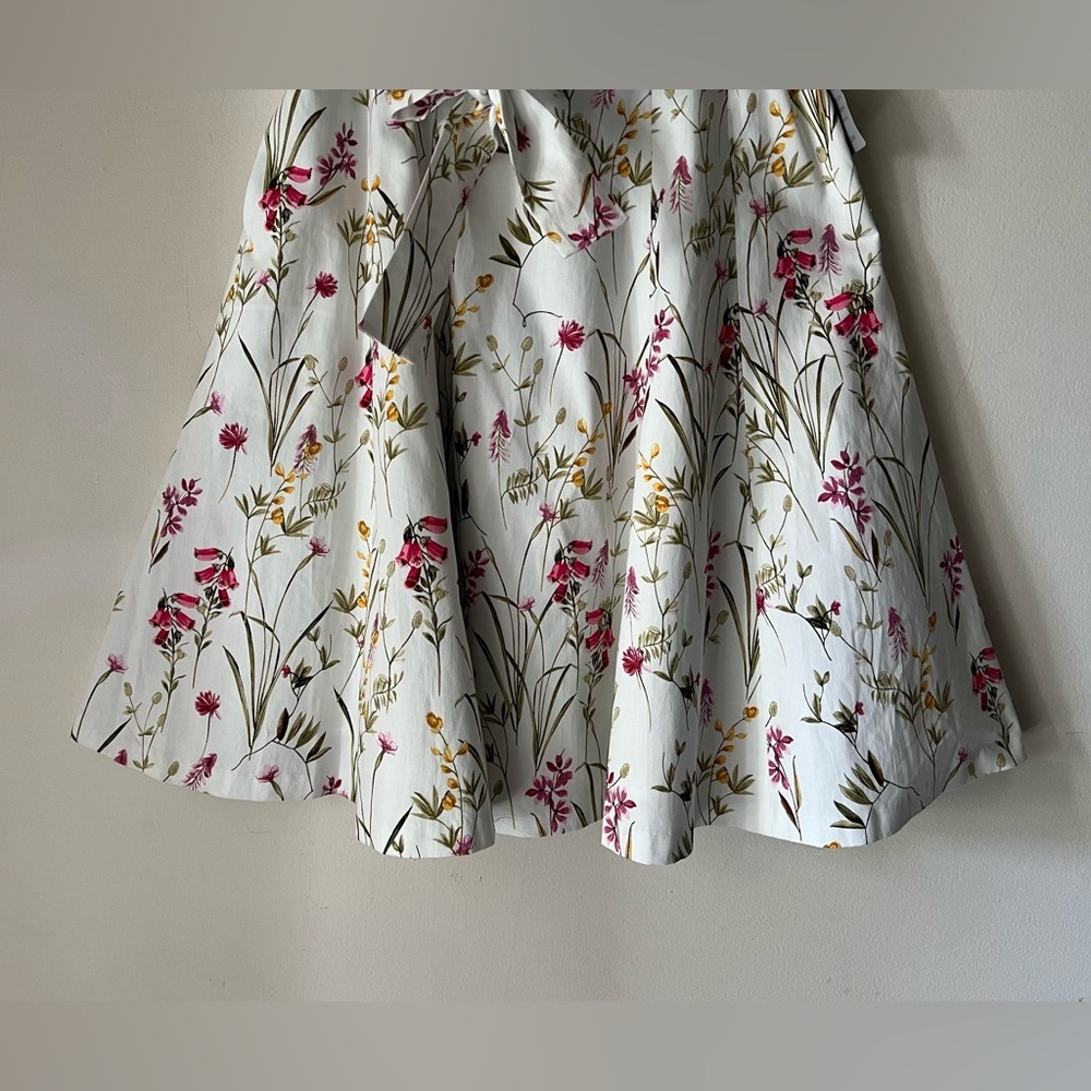 NWT Gal Meets Glam Petal Wildflower Floral Flare Dress Sz 4 Belted Pockets - Picture 12 of 16